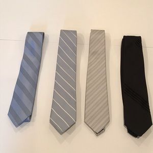Valentino - 4 Men’s Ties - Assorted Colors